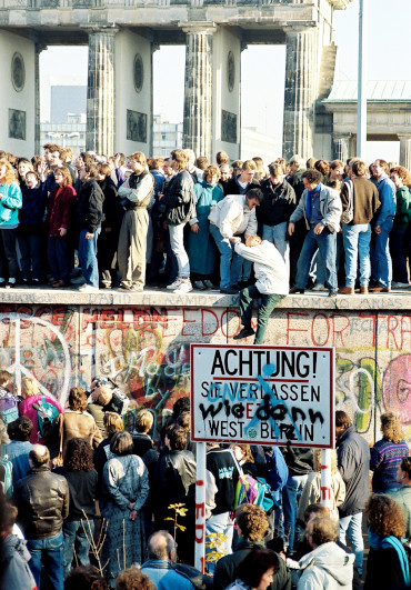 Queda do muro de Berlim, 1989.