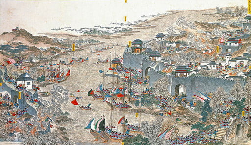 A tomada de Wuchang pelas forças taiping, em 1853.