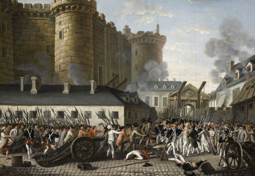 pintura da Tomada da Bastilha, em 14 de julho de 1789