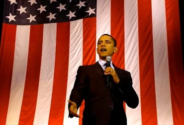 Barack Obama na campanha eleitoral de 2008